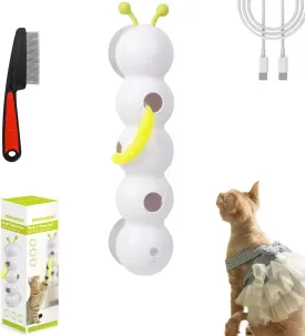 Whirlie Cat Toy, Whirlie Smart Motion Cat Toy with Worm Design,Happy Luna Cats Toys with Suction Cup,Wall & Window Mounted CatToy for Indoor Cats,Promotes Exercise & Mental